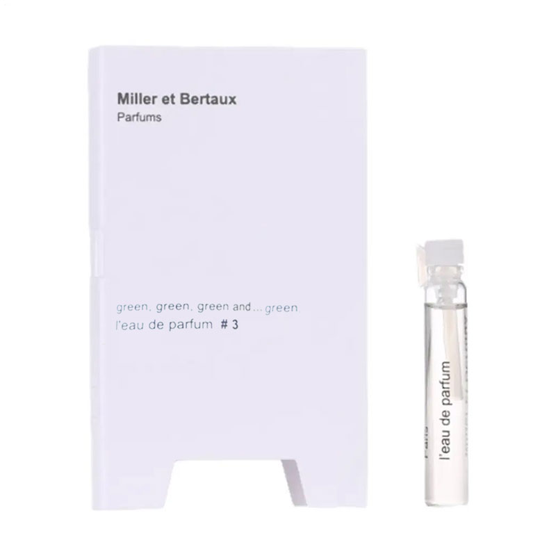 Miller et Bertaux No. 3 Green, Green, Green and... Green Парфумована вода унісекс, 2 мл (пробник)